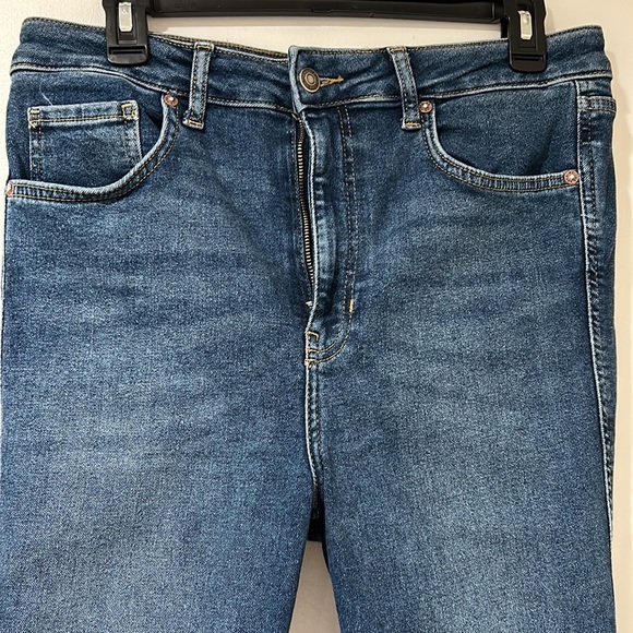 We the free high waist raw hem ankle denim - Picture 2 of 5